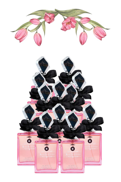 BN PARFUMS 12 Pieces Rosy Couture Perfume 100ML