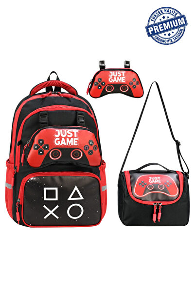Alanç Gift Ultra Luxury Boys' Orthopedic Gamer Primary School Bag Thermal Nut...