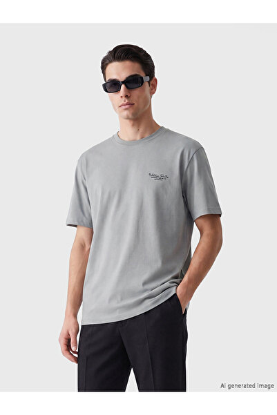 LC Waikiki Ανδρικό T-shirt με στρογγυλή λαιμόκοψη και στάμπα