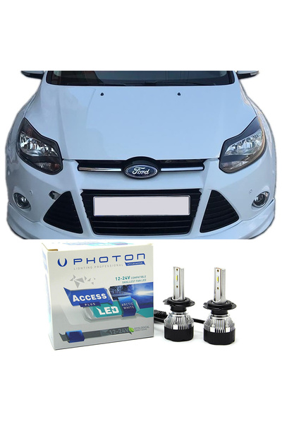 Photon Ford Focus 3 Led Xenon Sis Farı Ampulü H11 Access Yeni Seri Beyaz 2012...