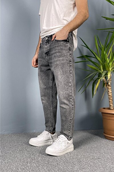 Alışveriş Sokağı Stone Washed Denim Gray Color Jean - Jeans