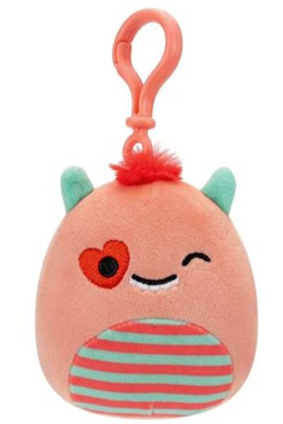 Squishmallows Βελούδινο Μπρελόκ 9 εκ. Βαλεντίνος Γουίλετ Το Τέρας (JWSQ0161-3)