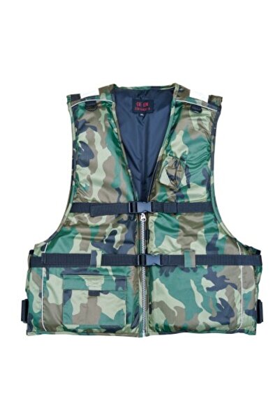 Gonefishing Vestă de salvare Gonefishing ®   GNFSV9, camuflaj verde, până la ...