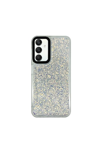 Vivid Glitter Shine Case Samsung Galaxy A25 5G Silver