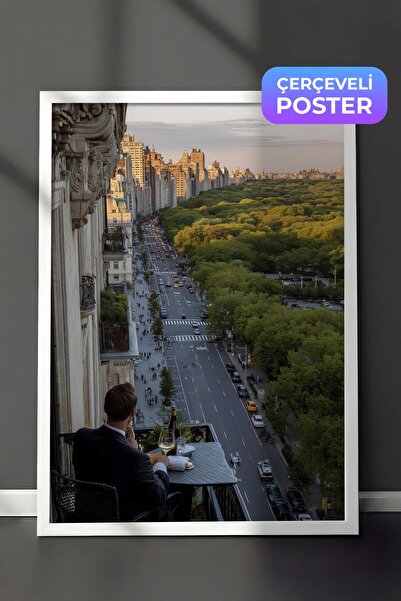 Postifull City and Nature Poster, White Framed Poster, Old Money Series, No:1...