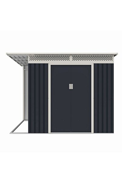 MESTERINO Casuta / magazie de gradina metalica Chester-C, gri/bej, 257x269x18...