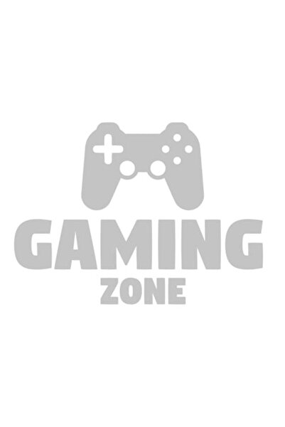 OEM Autocolant decorativ  "Gaming zone controller ", 10cm, Alb