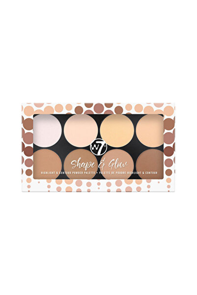 w7 Παλέτα Πούδρας Φωτισμού & Κοντούρ Shape & Glow 20γρ.