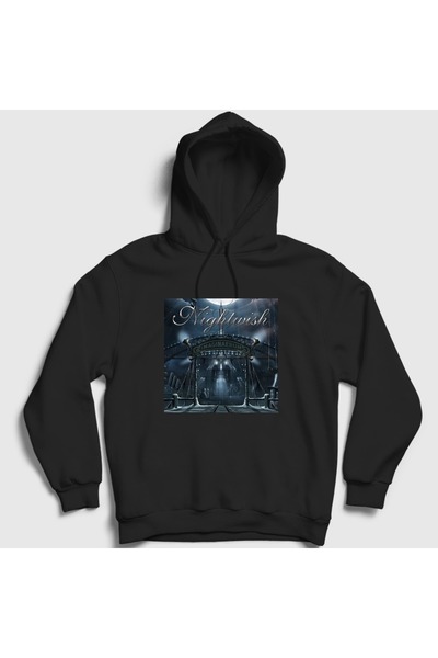 Presmono سويت شيرت بقلنسوة أسود للجنسين من Imaginaerum Metal Nightwish 612339tt
