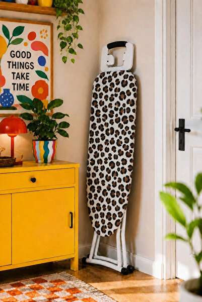 pionny Keçeli Ütü Masası Kılıfı - 55x140 cm - Leopar