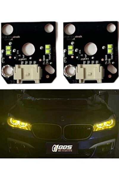 Xenon Bright Комплект жълти CSL стил DRL модули за ангелски очи за BMW Серия ...