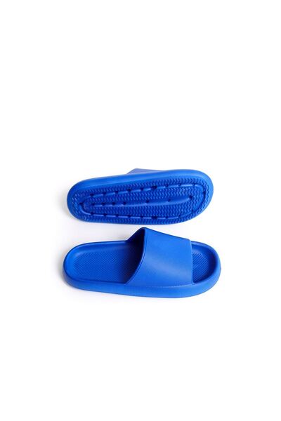 pabucmarketi Poly Men's Flat Slippers Blue