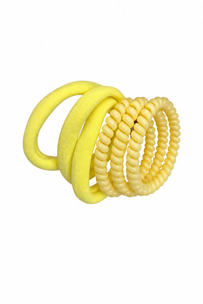 Jack Ferrero Set de 5 agrafe de păr de culoare galbenă - modele mixte din mat...