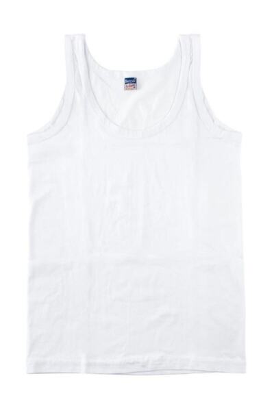 Berrak 3-Pack 1501 100% Cotton Boys' Undershirts-White-2-4 Years