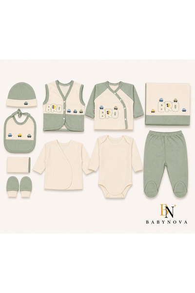 babyist Babynova 100% Cotton Premium Hospital-Issued Set of 10