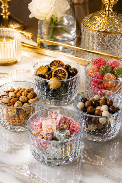 grandora 6-Piece Glass Coffee Side Serving Bowl, Snack Bowl, Jam Bowl 200 ml ...