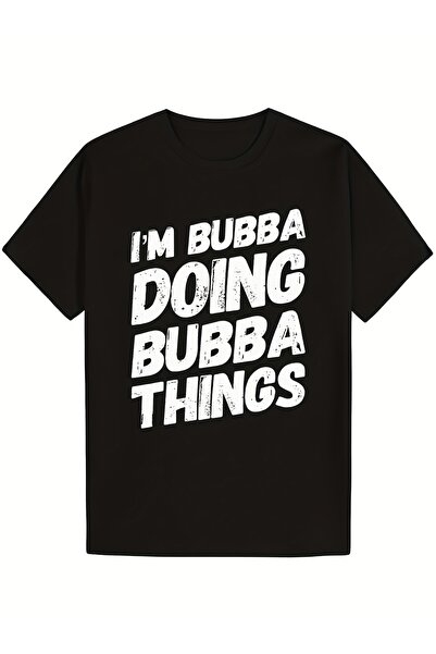 NOURAM [قميص مضحك] قميص رجالي بطباعة مضحكة بعبارة 'I'm Doing Bubba Things'، ت...