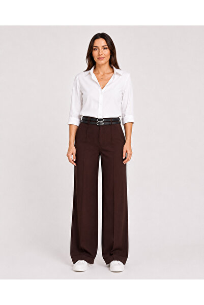 Emporya Trend |   Woman |   Coffee |   Double Belt Detailed |   High Waist | ...