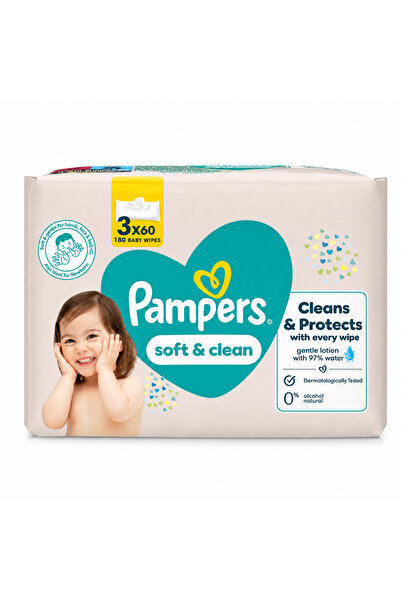 Prima Pampers Soft & Clean 3 paket 180 yaprak