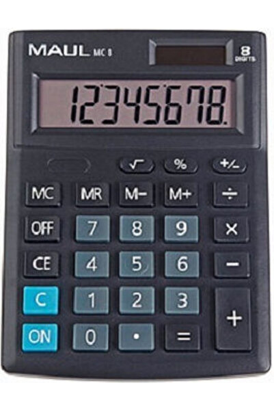 MAUL Calculator 8 Digits in Black Color 1pcs Code: MA-MC8