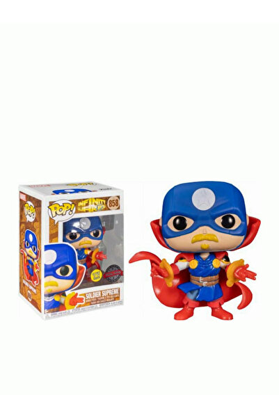Funko Pop! Bobble-Head Marvel: Marvel - Soldier Supreme 858 Ediție Specială