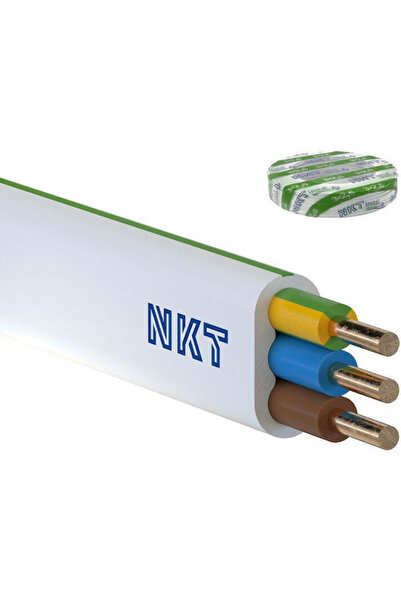 NKT Cablu Instal Plus Ydyp 3x2.5 Zo Alb 450/750 100m
