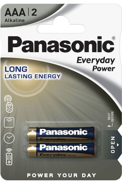 PANASONIC Baterii alcaline Everyday Power AAA 1.5V 2 bucăți