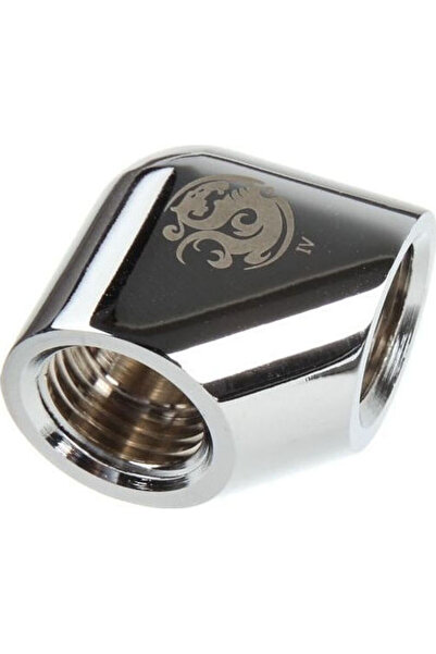 Bitspower Adaptor la 90 de grade, 2x racorduri G1/4 inch, argintiu