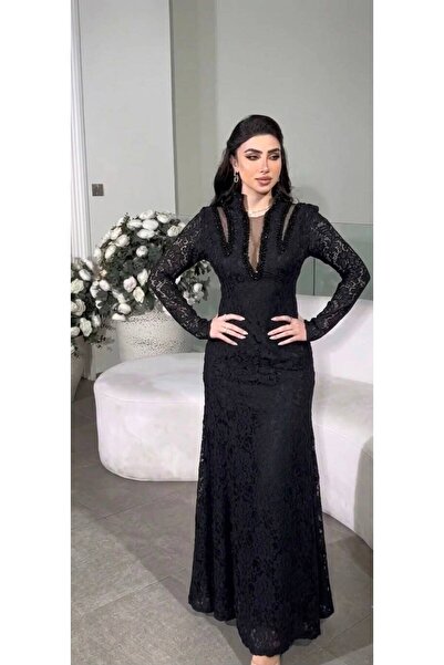Ahlaa mawda High-End Black Evening Dress