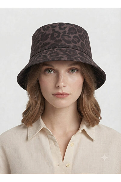 STELLA VESTİNO Leopard Pattern Bucket Hat - Unisex Modern Design Summer Bucke...