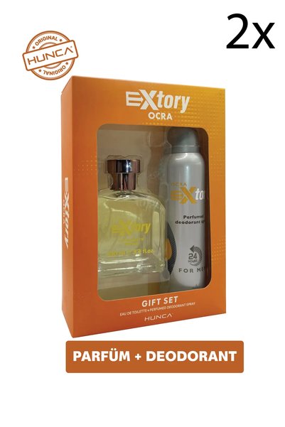 Extory Ocra Edt 100 ml Erkek Parfüm + 150 ml Deodorant 2 Adet