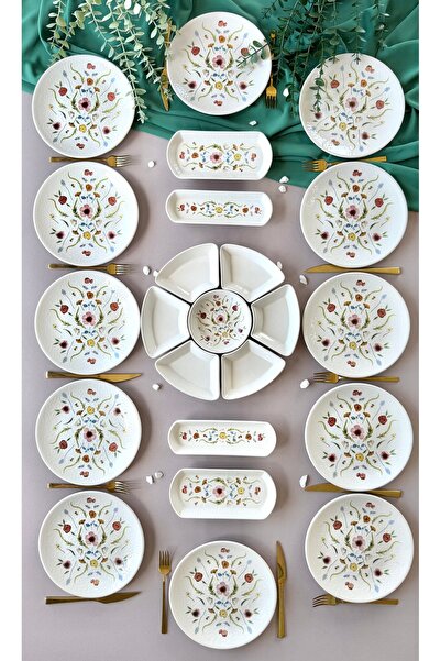 Hooly Home Serenat Model 12 Kişilik 23 Parça Modern Kahvaltı/Brunch Takımı