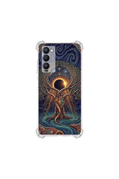 PrintiFy Tecno Camon18p ile Uyumlu Simya Serisi Kozmik Denge Tasarımlı Uv Bas...