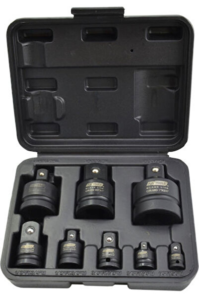 AwTools Set de reducere a impactului 8 piese CrMo Linie Neagră