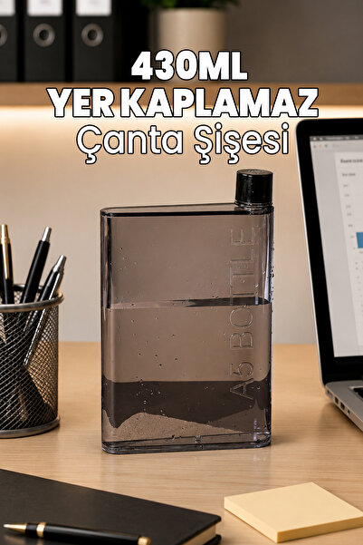 Destpak قارورة ماء سعة 430 مل - زجاجة ماء لا تشغل مساحة كبيرة في الحقيبة - زج...