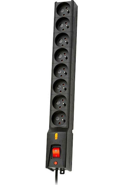 Lestar Priză multiplă LX 810 cu protecție la supratensiune, 8 posturi, cu USB...