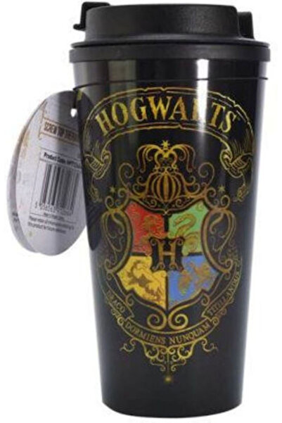 BLUESKY Termos Harry Potter Wappen din oțel inoxidabil cu interior de sticlă,...