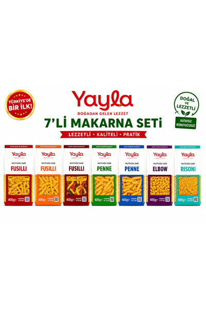 Yayla 🔥 7’li Karma Makarna Seti | Ekonomik Aile Paketi | 7 Farklı Lezzet Tek...