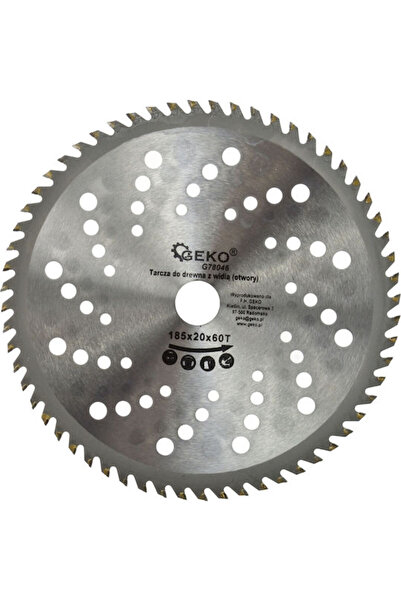 GEKO Disc de tăiere pentru lemn, diametru 185mm, cu 60 de dinți, 1 bucată