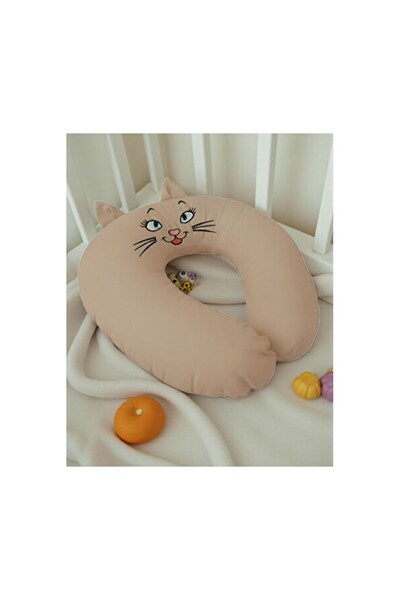 Empressco Soft and Comfortable Embroidered Nursing Pillow, Organic Cotton Design