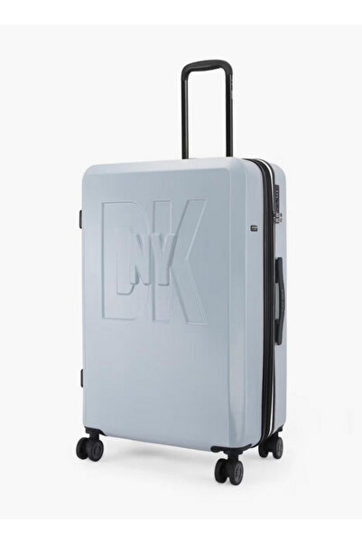 Dkny Embossed Hardcase Luggage Trolley with Retractable Handle - 28 inches Ch...
