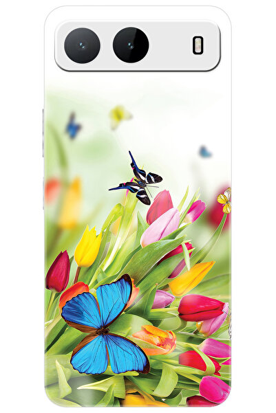 TECNO Spark 40 5G (KM8n) Uyumlu Kılıf Desen Baskılı Silikon Kelebekler STK:54...