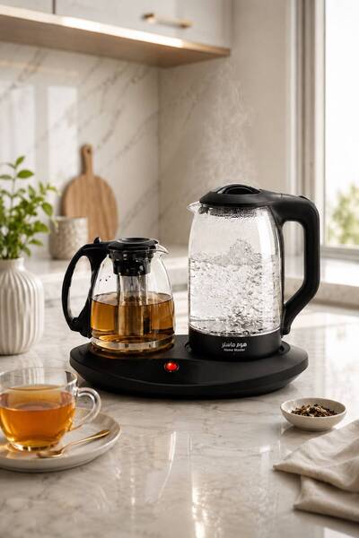 Generic Luxury 1500W Electric Kettle and Teapot Set, the Perfect Touch to Ele...