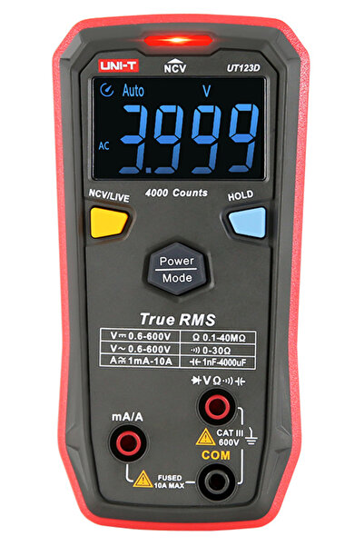 OEM UNI-T ψηφιακό πολύμετρο UT123D, True RMS, NCV, AC/DC