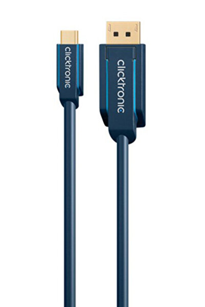 CLICKTRONIC καλώδιο DisplayPort σε USB Type-C 44931, 4K/60Hz, 1m, μπλε