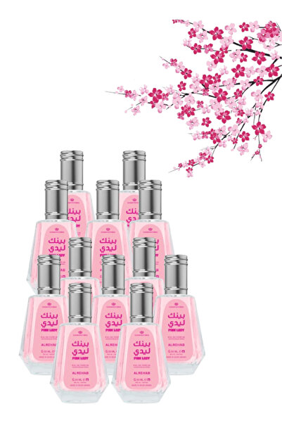 ALREHAB 12 Pieces Pink Lady Perfume 50ML