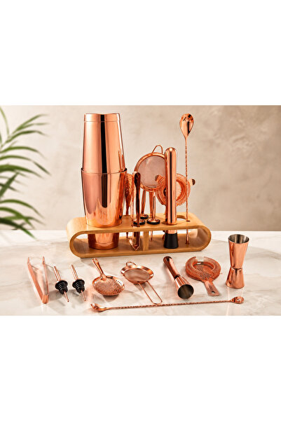 RBH Rose Gold Standlı Kokteyl Seti