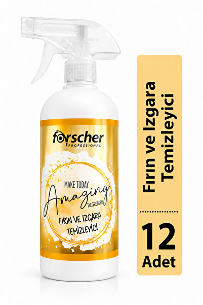 Forscher Make Today Amazing Degrease Fırın ve Izgara Temizleyici 475 ml x 12 ...