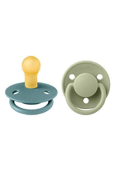Bibs Set 2 suzete De Lux Latex, tetină rotundă - Modele și mărimi variate