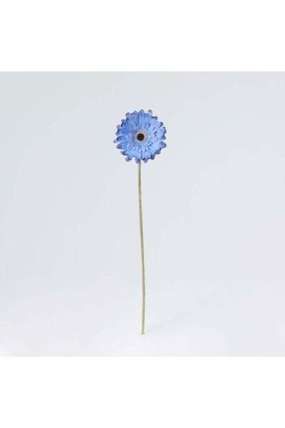 Danube Home Fernza Artificial Gerbera Daisy 52cm Blue Decorative Flower Stem